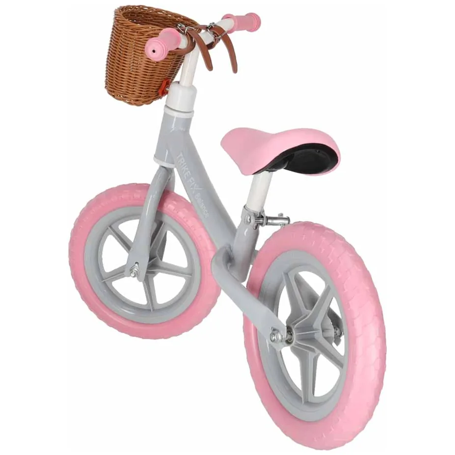 Rowerek biegowy Trike Fix Balance z koszykiem różowy - obrazek 7