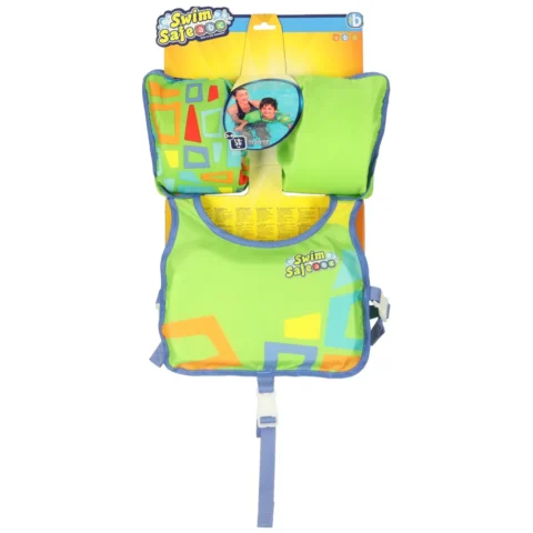 Kamizelka piankowa z rękawkami do pływania kapok dla dzieci 3-6 lat 19-30 kg BESTWAY 32174 zielona
