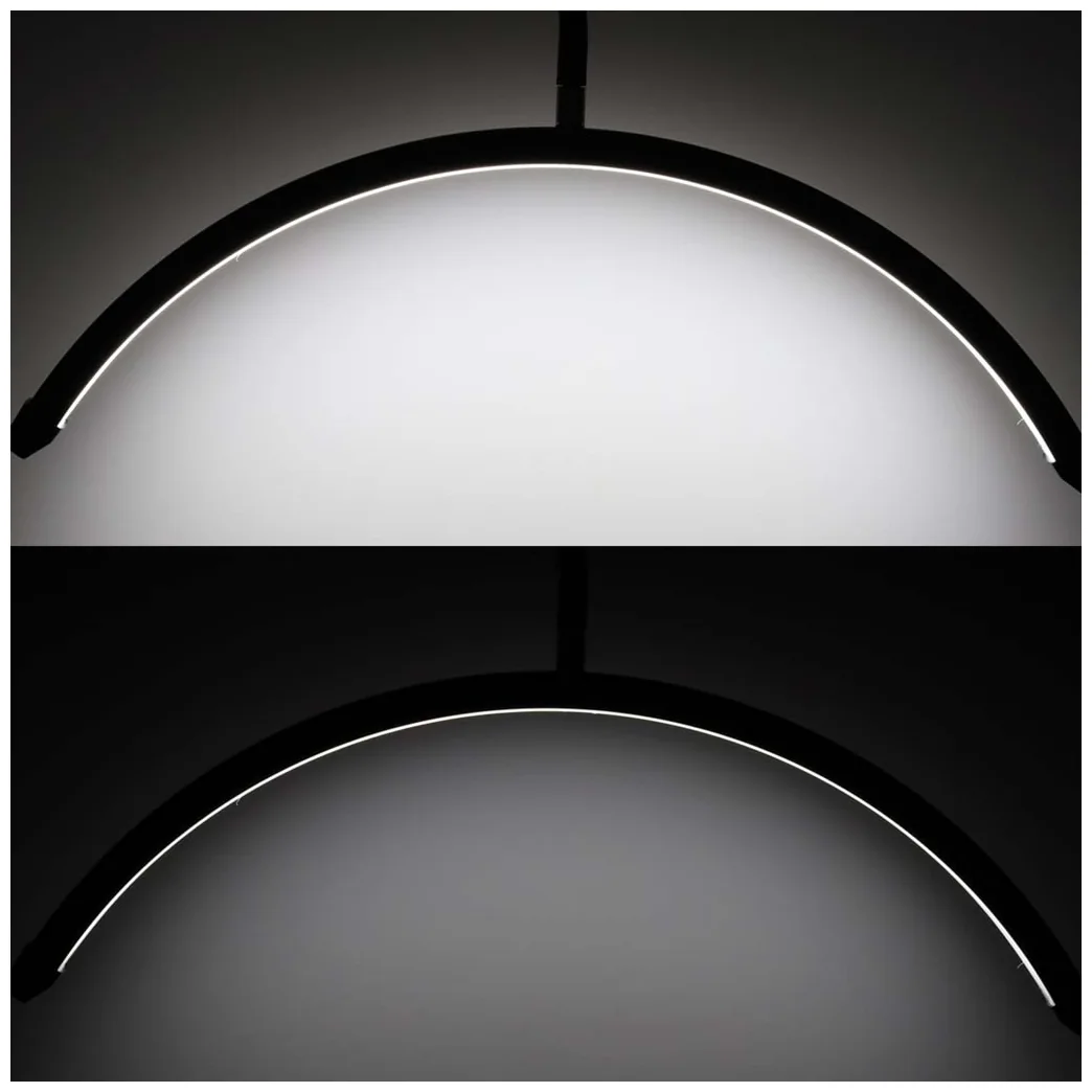 Lampa do przedłużania rzęs LED 36W regulowana kosmetyczna bezcieniowa łuk czarna - obrazek 13