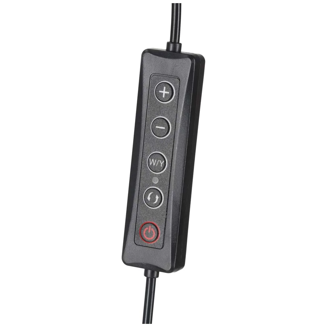 Lampa do przedłużania rzęs LED 36W regulowana kosmetyczna bezcieniowa łuk czarna - obrazek 7