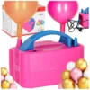 Pompka do balonów elektryczna mocna na 2 balony 2 dysze pompujące