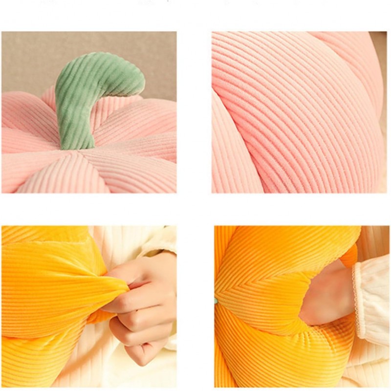 Poduszka w kształcie DYNI podnóżek pufa XL 55cm materiał sztruks piękna elegancka DNR03R - obrazek 5