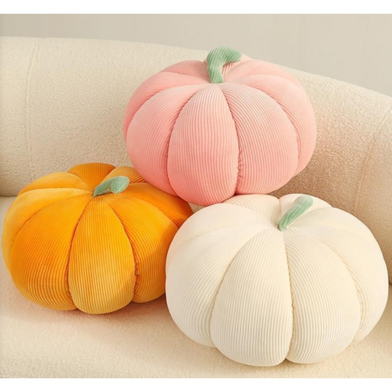 Poduszka w kształcie DYNI podnóżek pufa XL 55cm materiał sztruks piękna elegancka DNR03R - obrazek 6