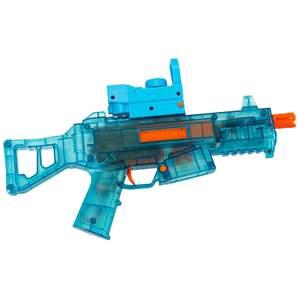 Elektryczny pistolet na wodę dla dzieci z akumulatorem niebieski 350 ml - obrazek 4