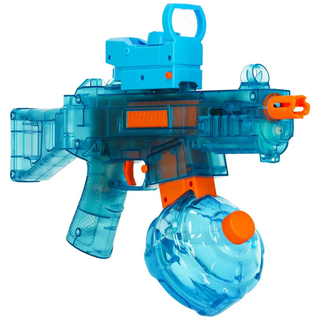 Elektryczny pistolet na wodę dla dzieci z akumulatorem niebieski 350 ml - obrazek 5