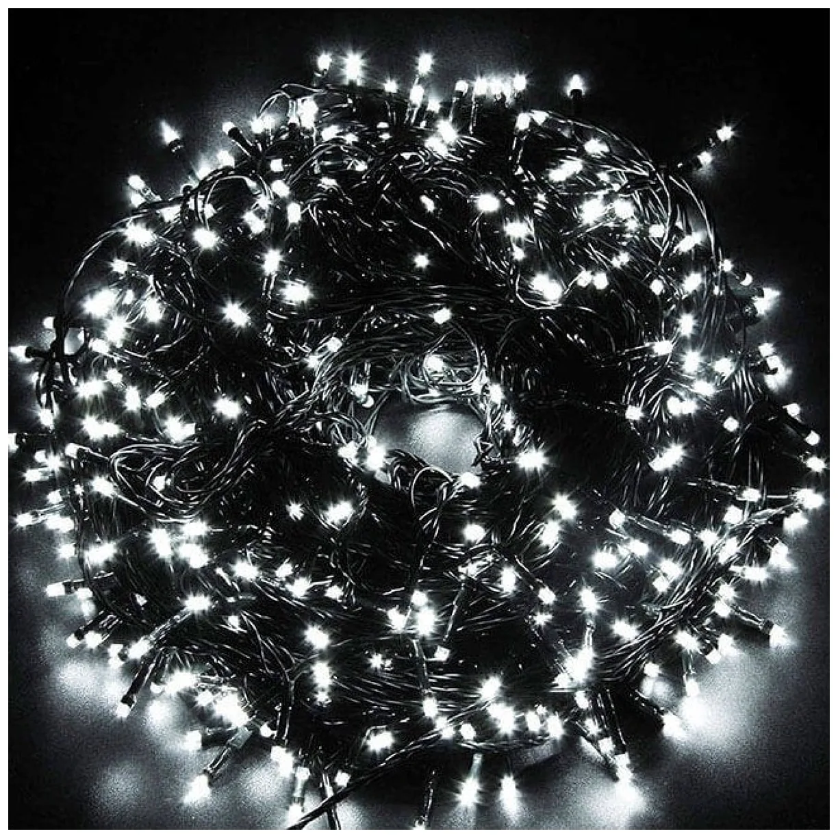 Światełka lampki 1000 LED Zimny Biały, Flash Biały - obrazek 3