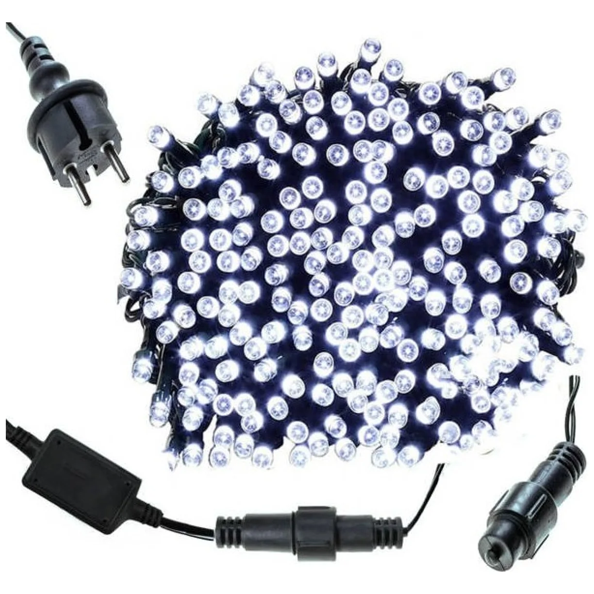 Światełka lampki 1000 LED Zimny Biały, Flash Biały - obrazek 6