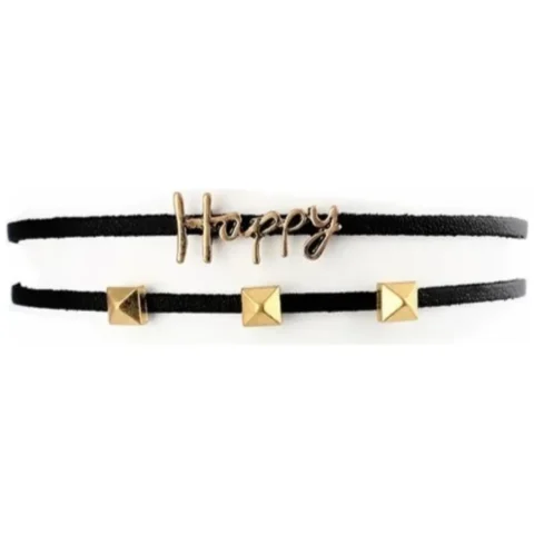 NASZYJNIK CHOKER "HAPPY" N489