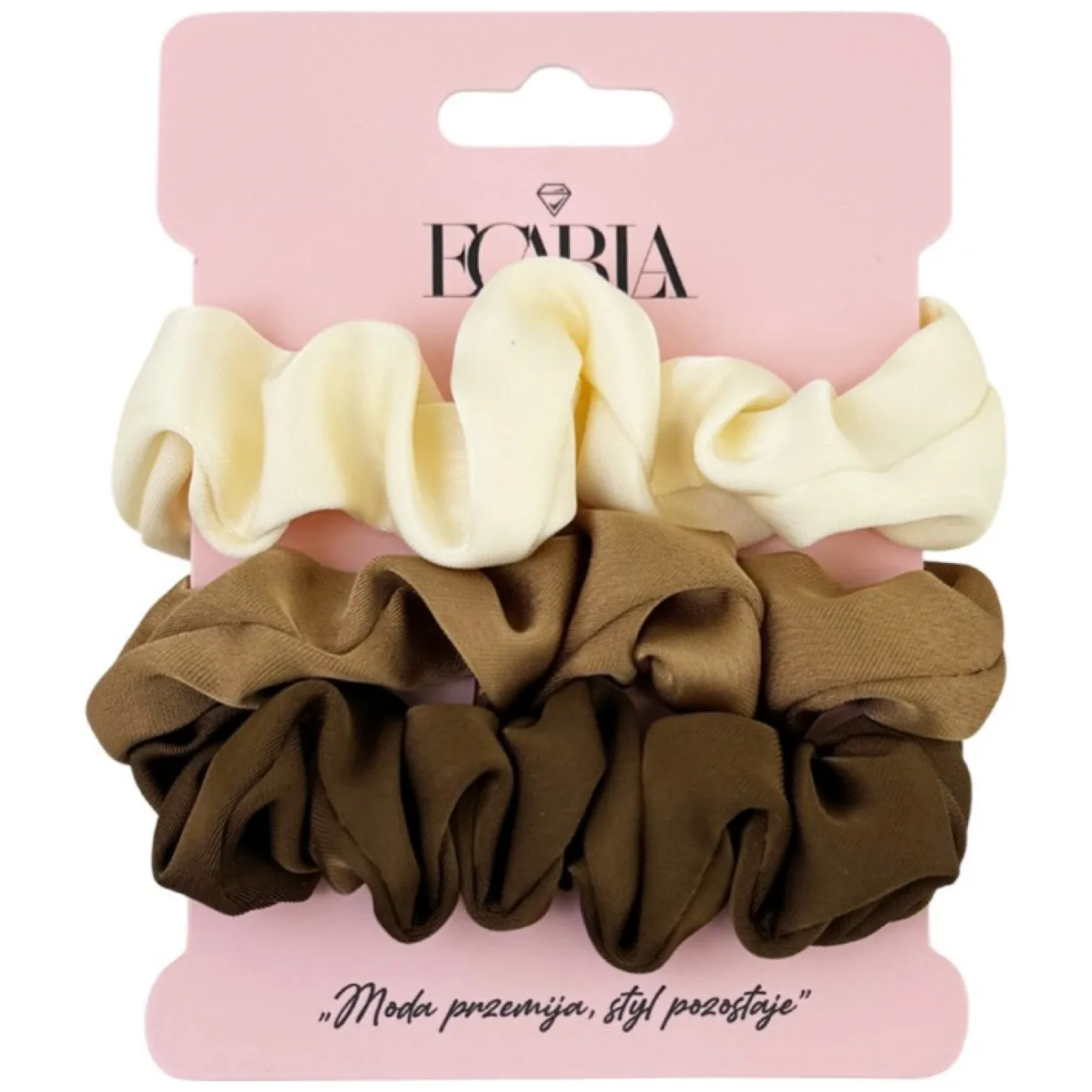 Zestaw frotek gumek do włosów 3w1 na plakietce PIN UP GUM158