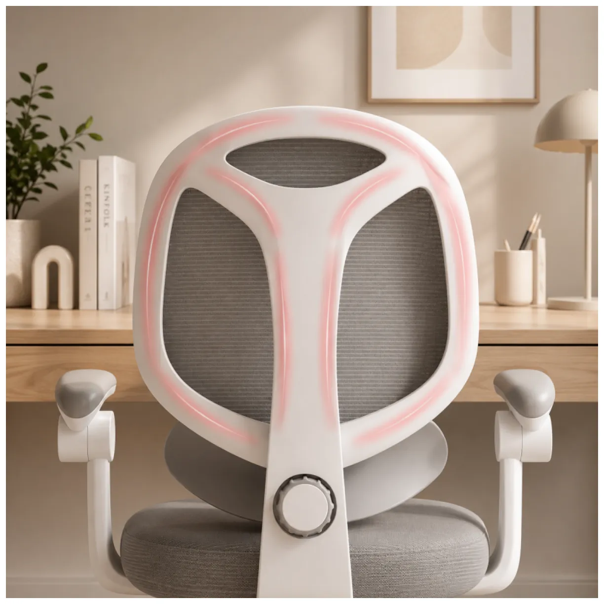 Fotel gamingowy, obrotowy do biurka dziecięcego KIDS GRAY - obrazek 10