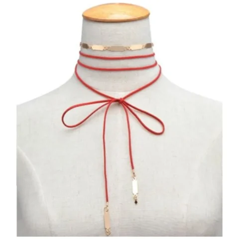 NASZYJNIK CHOKER OPALIZUJĄCY - BORDOWY N493BOR