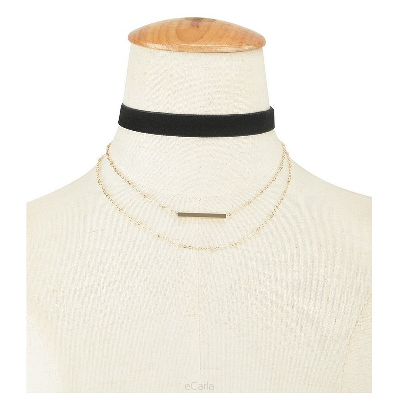 Naszyjnik Kolia Choker potrójny N360 - obrazek 3