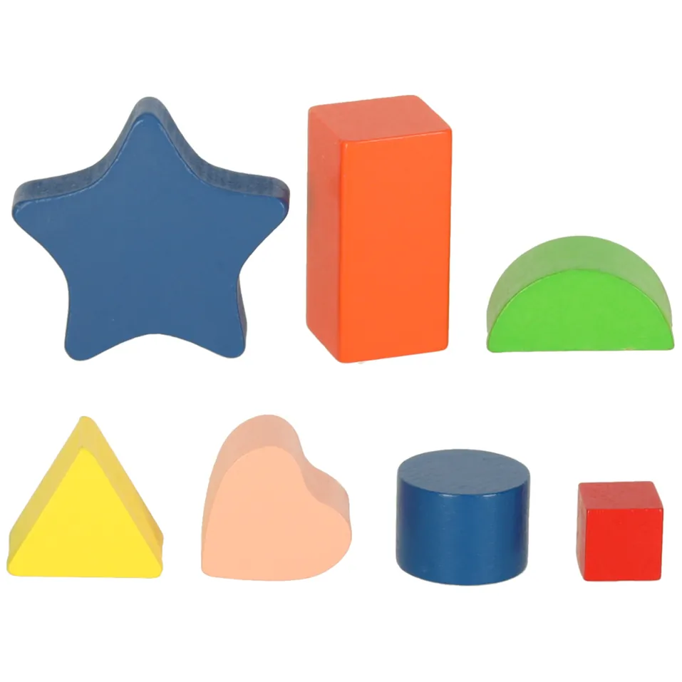 Drewniana wieża edukacyjna sorter kształtów nauka liczenia XXL 71 cm - obrazek 10