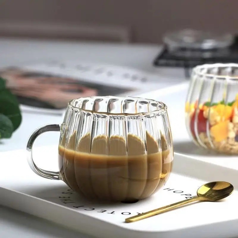 Filiżanka z falowanymi ściankami Ryflowana z uchem 400 ml 1szt SZK52 - obrazek 7