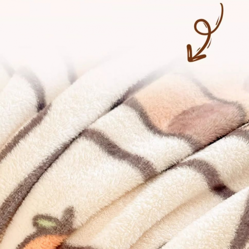 Mięciutki koc XL Flannel 150x210cm MIĘKKI NARZUTA KAPIBARA KOC23 - obrazek 6