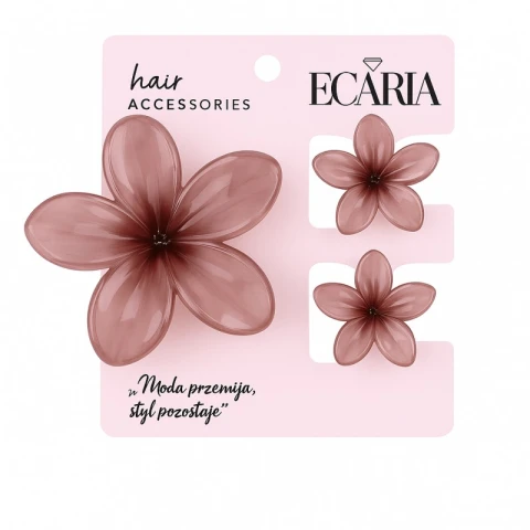 Zestaw spinek do włosów klamer 3w1, kwiat XL + 2 szt. mini spinek SP440