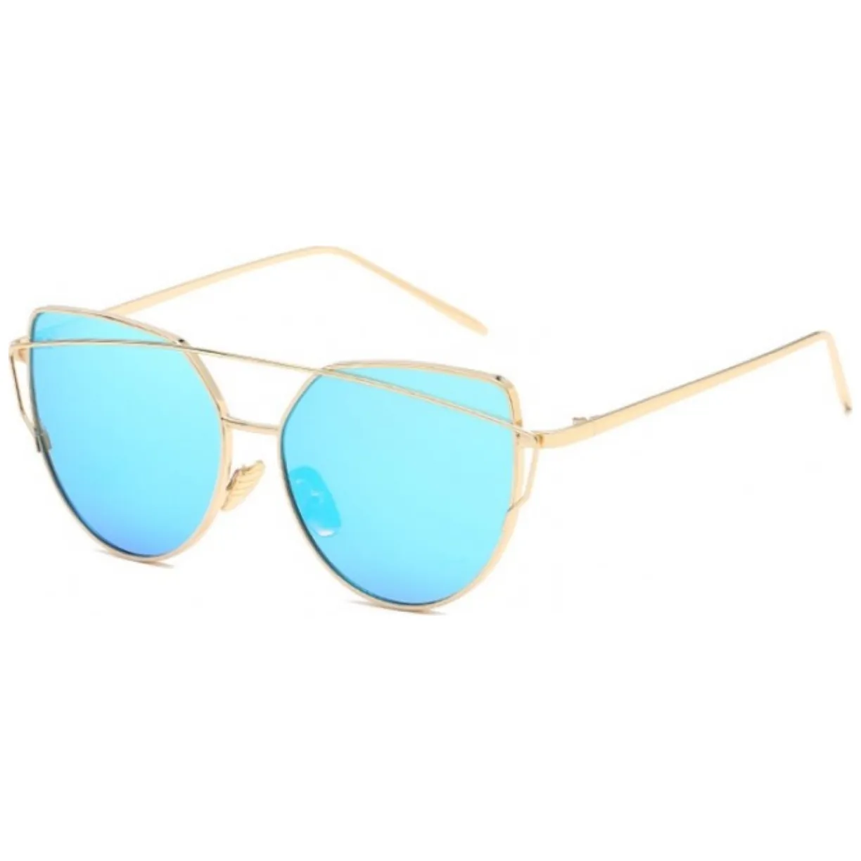 Okulary przeciwsłoneczne GLAM ROCK FASHION Niebieskie OK21WZ7 - obrazek 2