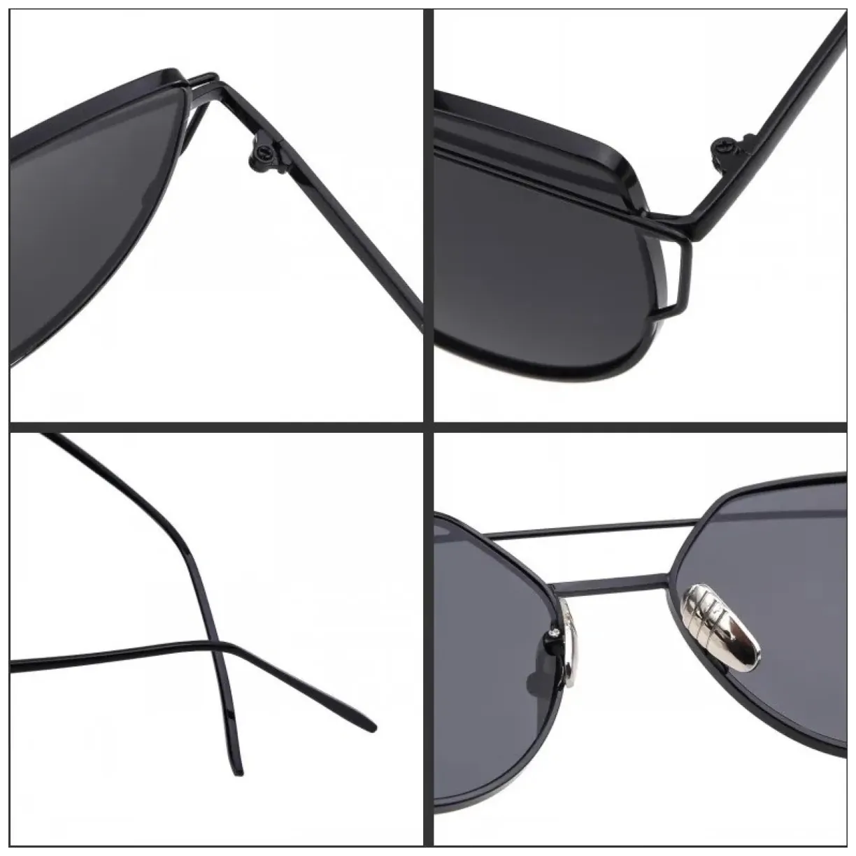 Okulary przeciwsłoneczne GLAM ROCK FASHION Niebieskie OK21WZ7 - obrazek 3