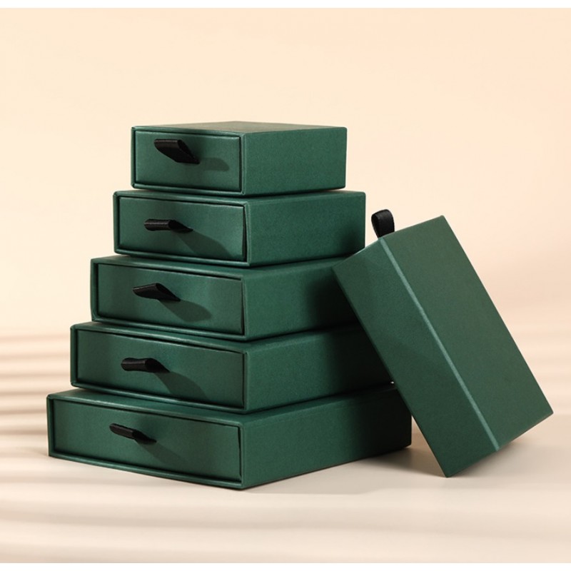 PUDEŁKO OZDOBNE NA BIŻUTERIĘ, kolczyki, pierścionek 3,5 x 5,3 x 5,3 cm PDOZ11ZIE - obrazek 4