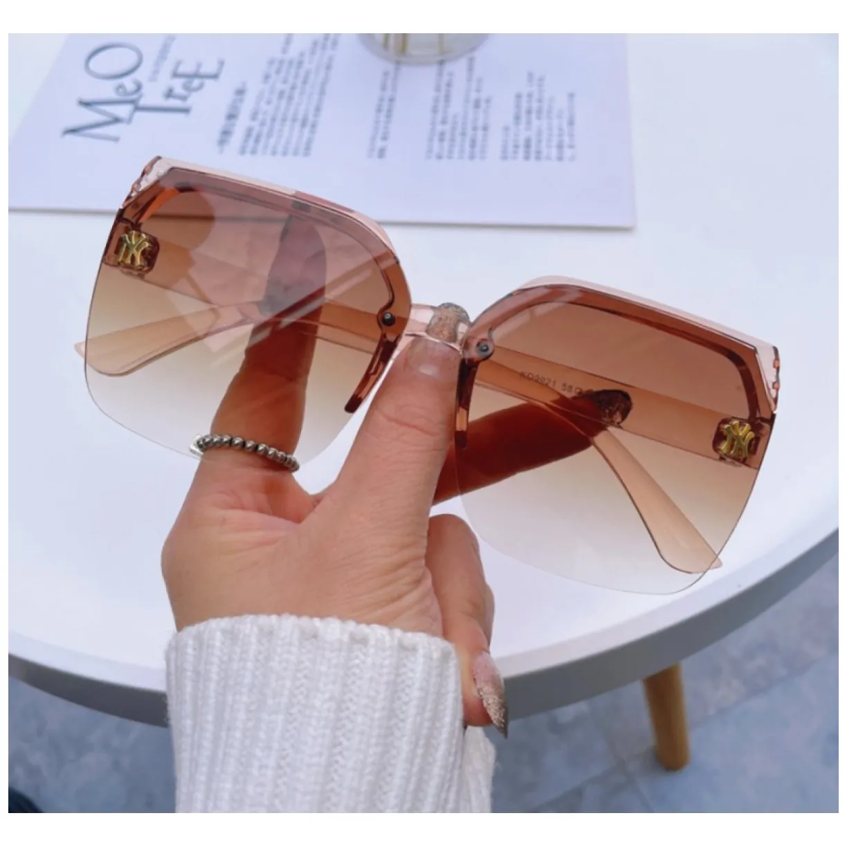 Okulary przeciwsłoneczne ELEGANT OMBRE BROWN OK278WZ2 - obrazek 2