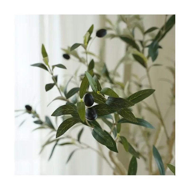 Sztuczne drzewko oliwne, w doniczce jak żywe, realistyczne, wysokość 1,2 cm DRZ03 - obrazek 3