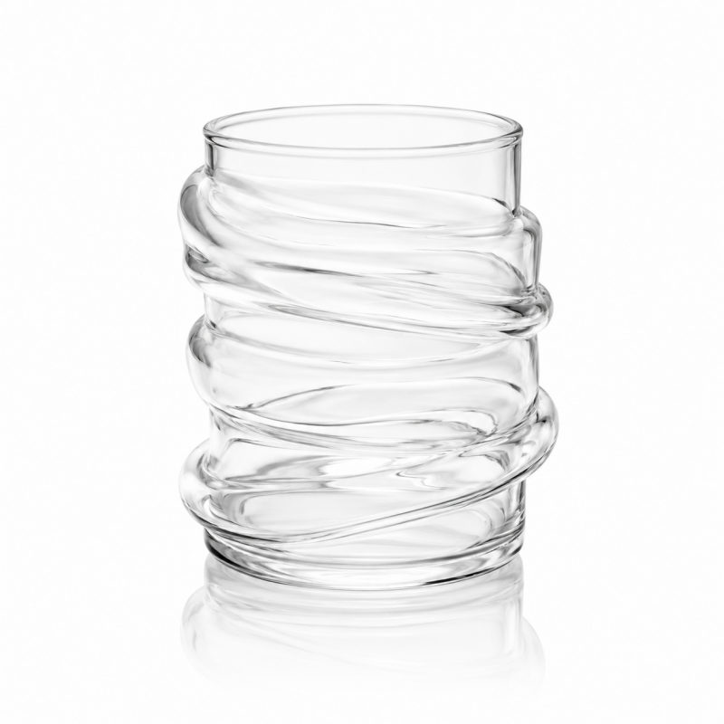 Szklanka 450ml Falowana 1 szt do kawy, drinków koktajli SZK209 - obrazek 3