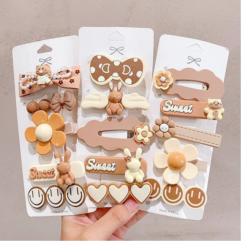 Zestaw 5 sztuk spinek 5w1 wsuwek do włosów sweet KRÓLICZKI SP279 - obrazek 5