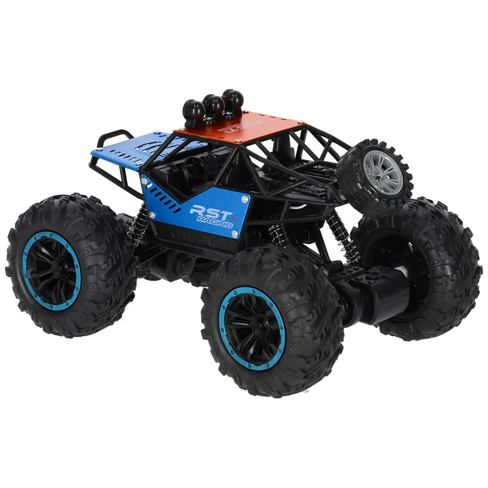Samochód zdalnie sterowany terenowy off-road z amortyzatorami i światłami - obrazek 5