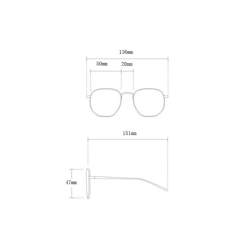 Okulary przeciwsłoneczne Classic zdobienie OK393 - obrazek 5