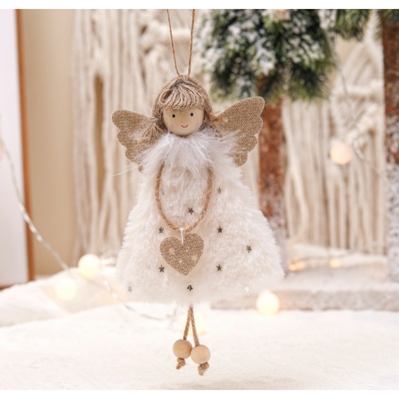 ANIOŁ ŚWIĄTECZNY BOŻE NARODZENIE Z PLUSZU ASN05B - obrazek 2