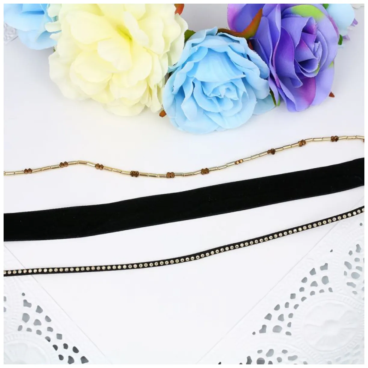 NASZYJNIK CHOKER BOHO FESTIWAL N527 - obrazek 2