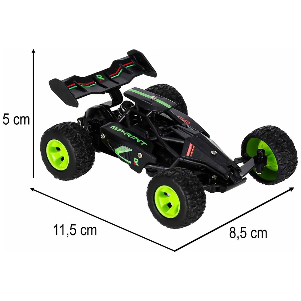 Samochód zdalnie sterowany terenowy mini 15 km/h 2,4 GHz czarny - obrazek 10