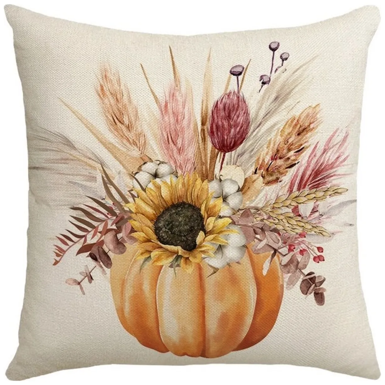 Poszewka na poduszkę 45x45cm piękny druk Jesień BOHO POD191