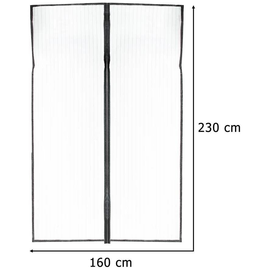 Moskitiera siatka magnetyczna LUARO na drzwi solidna mocny magnes 160x230cm - obrazek 12