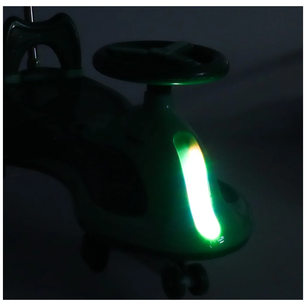 Jeździk grawitacyjny LED Swing FIX S2 skuter z rączką zielony max 100kg - obrazek 10