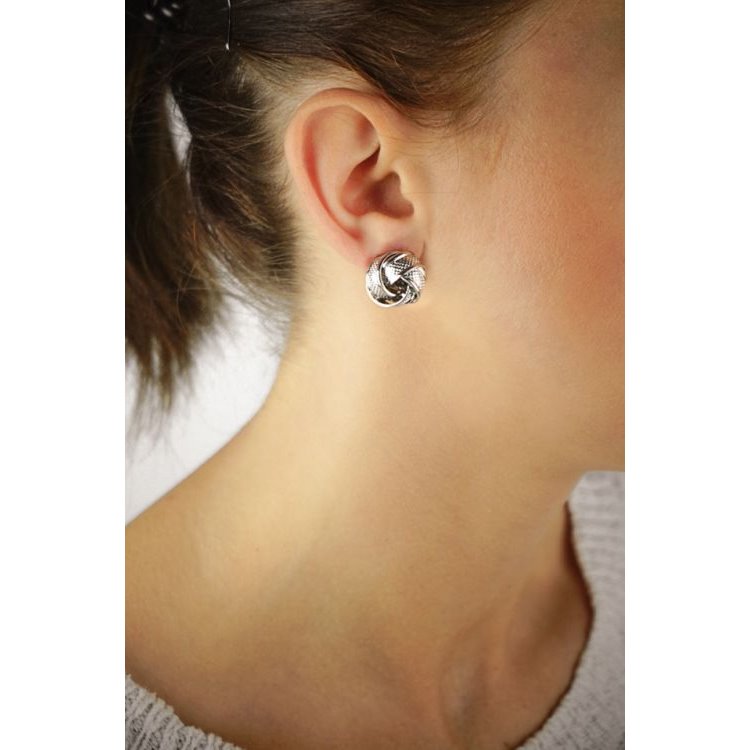 KOLCZYKI ZAWIJASKI SREBRNE DUŻE - obrazek 3