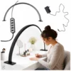 Lampa kosmetyczna LED bezcieniowa biurkowa do manicure paznokci łuk czarna