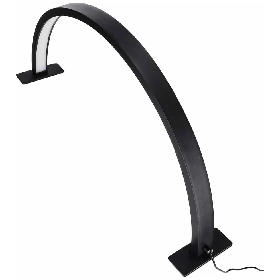 Lampa kosmetyczna LED bezcieniowa biurkowa do manicure z regulacją jasności i barwy czarna - obrazek 4
