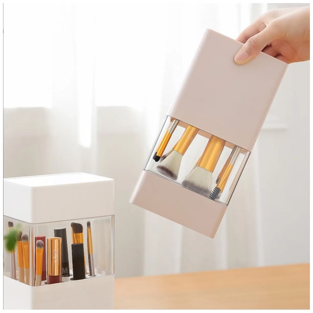 Organizer na pędzle, Pojemnik do suszenia 12 szt. pędzli 22 x 10,5 x 8 cm CB71R - obrazek 8