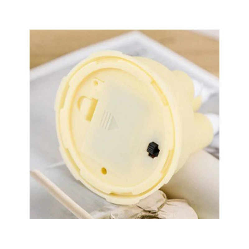 ŚWIECZKA, wkład LED na baterię KREMOWA, MIGAJĄCY KNOT ciepły biały 13,5 cm LAMP41K - obrazek 6