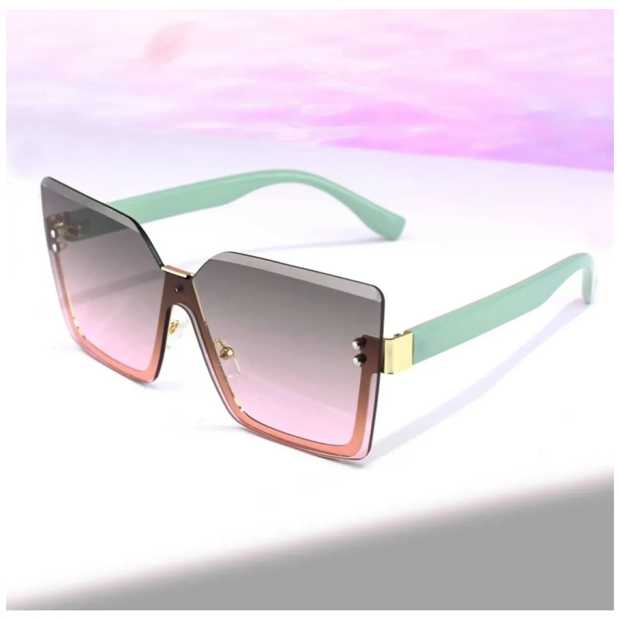 Okulary przeciwsłoneczne ELEGANT SQUARE OMBRE - obrazek 5