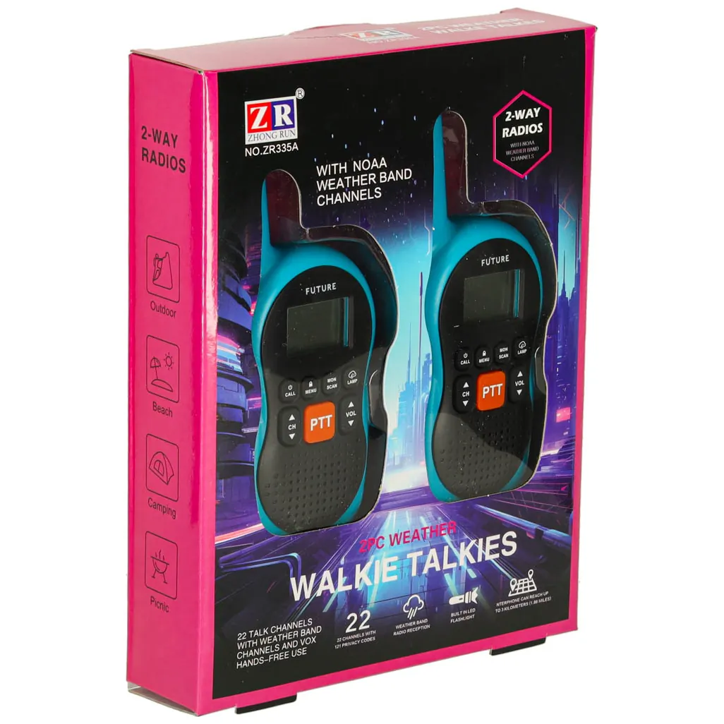 Walkie Talkie krótkofalówki dla dzieci zasięg 3km zestaw 2 szt. - obrazek 9