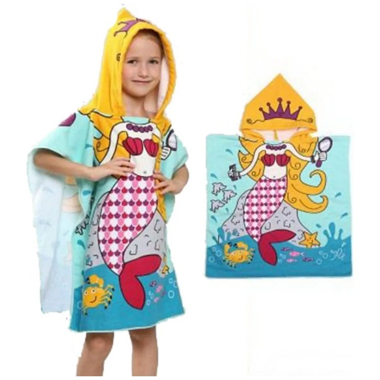 RĘCZNIK PLAŻOWY Peleryna dziecięca PEL01WZ6 - obrazek 2
