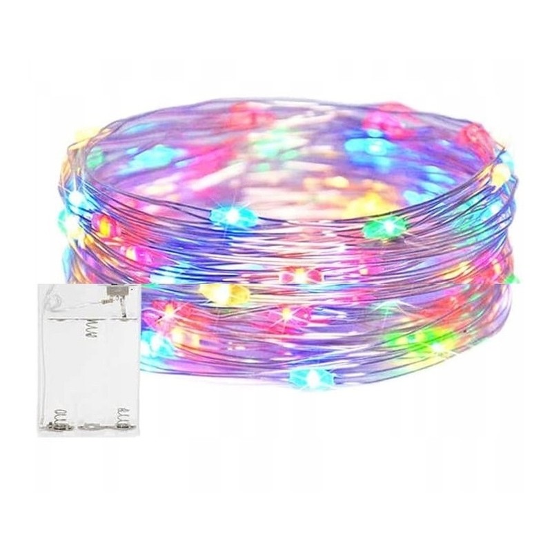 Światełka lampki na żyłce wewnętrzne 20 LED Multikolor LAMP25MULTI - obrazek 2