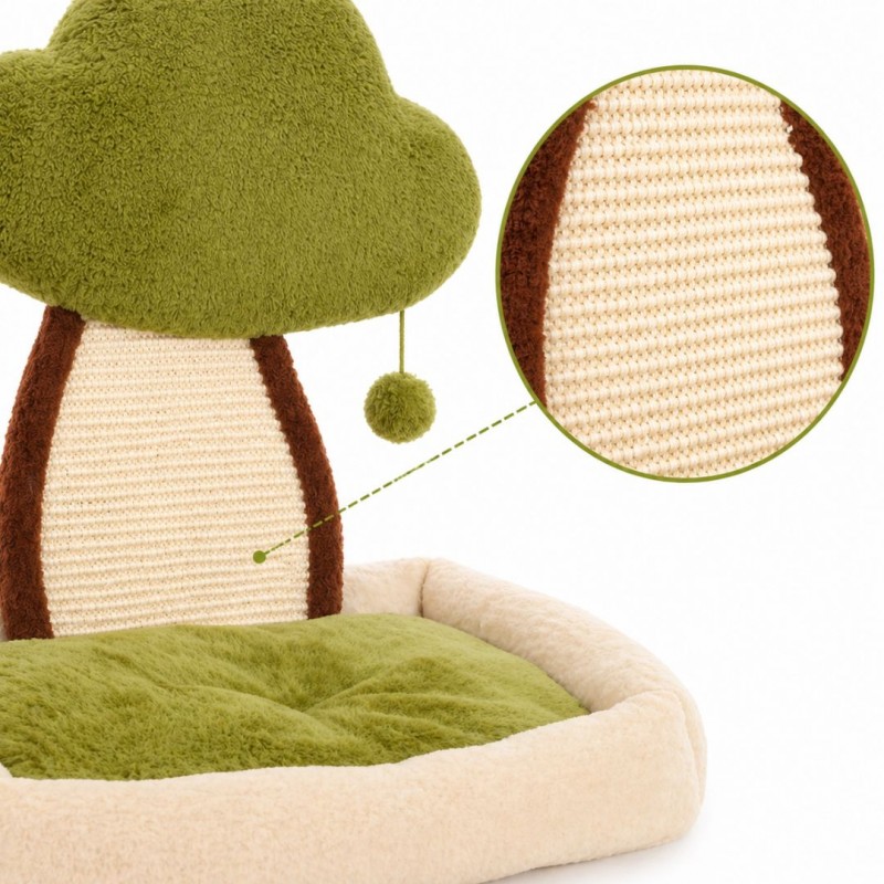 Pluszowe legowisko dla kota palma 52 x 48 x 34cm KOT36 - obrazek 4