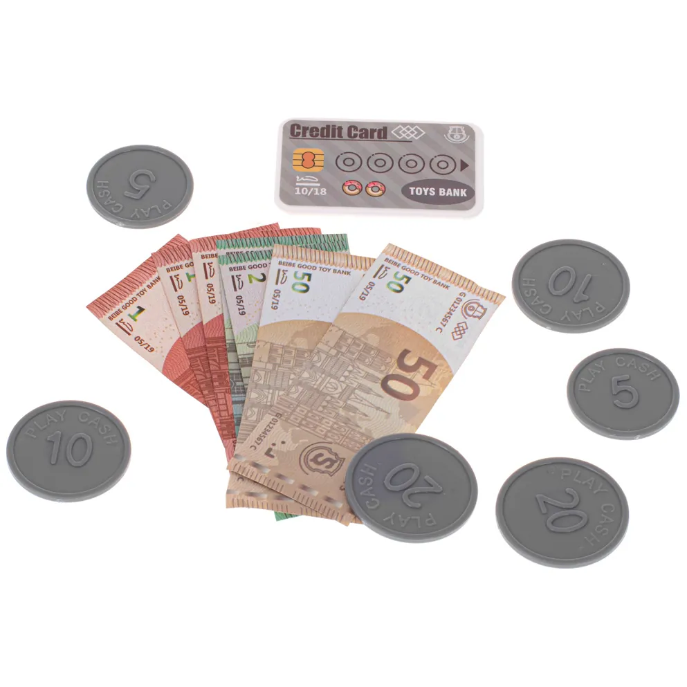 Interaktywna kasa fiskalna dla dzieci - waga, skaner, koszyk, monety i dźwięki - obrazek 5