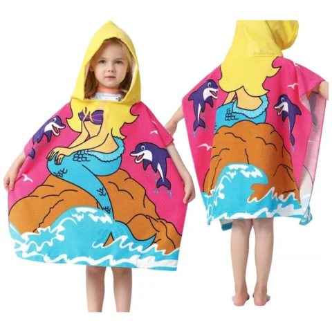 RĘCZNIK PLAŻOWY Peleryna dziecięca PEL01WZ17
