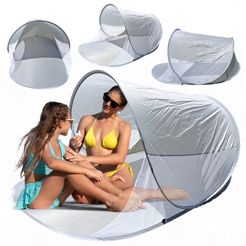 Namiot plażowy, przewiewny parawan, składany w pokrowcu 200x120cm AR15SZ