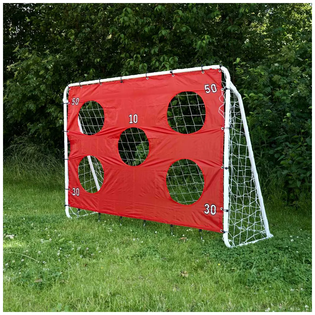 Bramka piłkarska do piłki nożnej dla dzieci treningowa 2w1 + mata celności 215 x 153 x 76 cm - obrazek 7