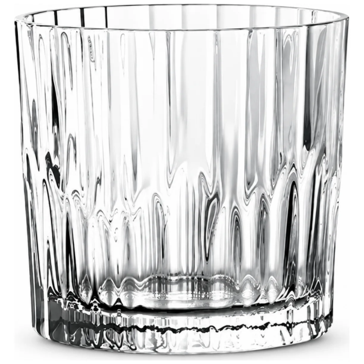 Zestaw 6 szklanek ryflowanych grube szkło 300 ml do kawy i whisky - obrazek 3
